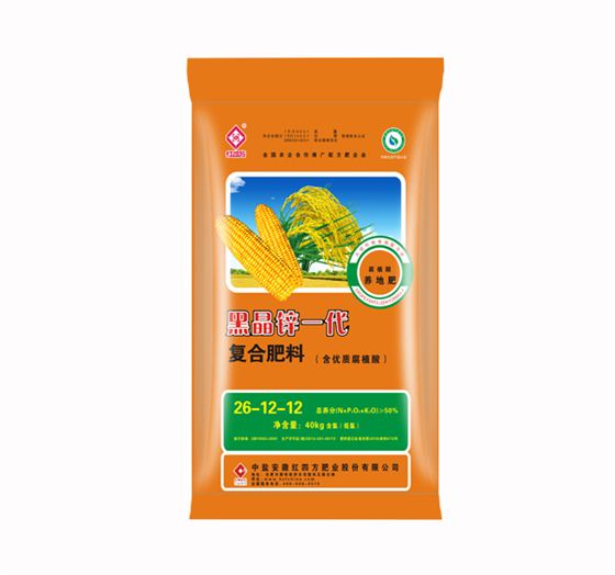 東北紅四方黑晶鋅一代50%（26-12-12）含腐植酸，養地型肥料
